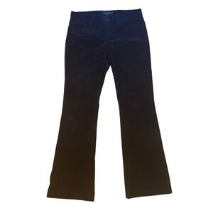 Theory Corduroy Pants Womens Black Excellent Stretch Flare Leg Made in USA‎ 10